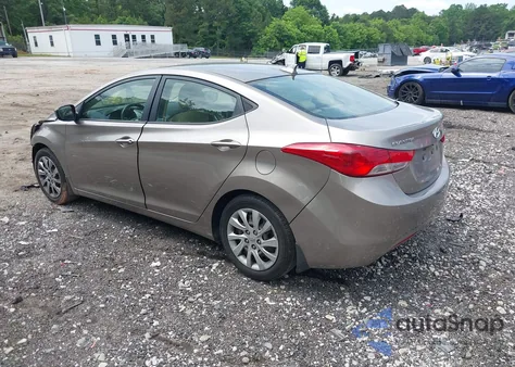 2012 Hyundai Elantra Gls z USA, uszkodzony, nr VIN 5NPDH4AE9CH118972